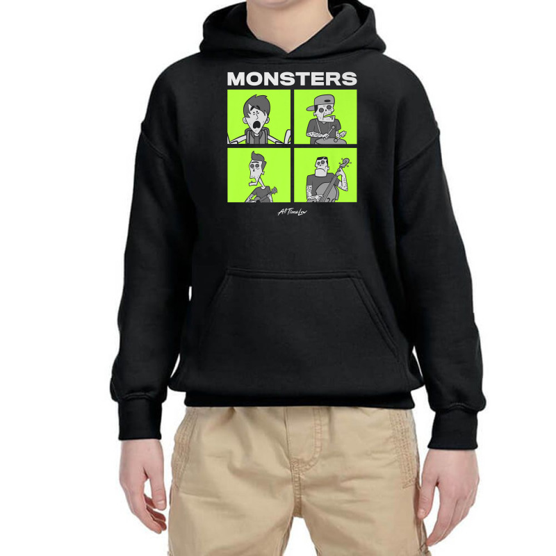 All Time Low Monsters Square Premium T Shirt Youth Hoodie by jaiahlowes | Artistshot