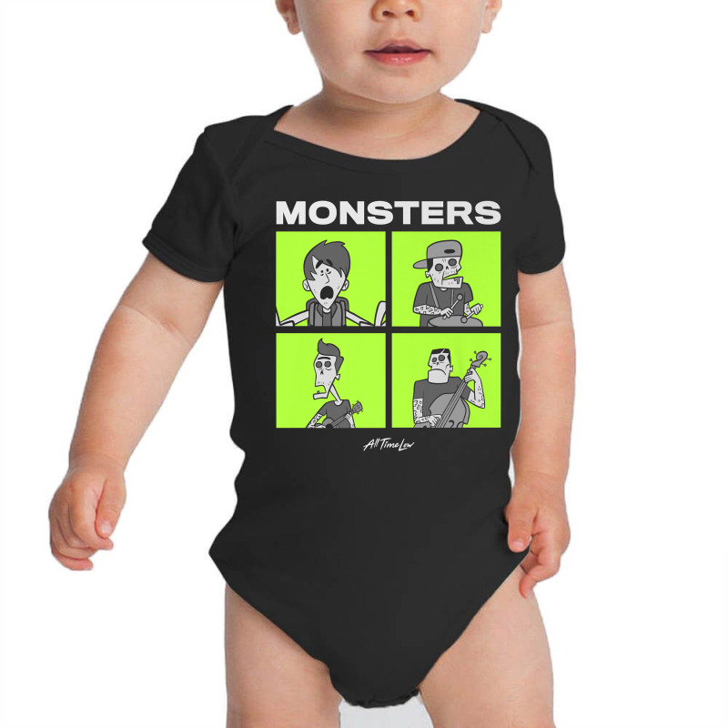 All Time Low Monsters Square Premium T Shirt Baby Bodysuit by jaiahlowes | Artistshot