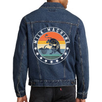 Breast Feeding Milk Machine Cow Mom Support Awareness Month Premium Men Denim Jacket | Artistshot