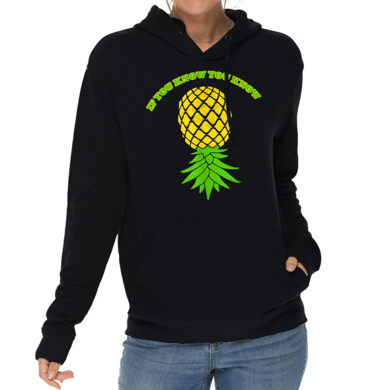 Upside Down Pineapple Shirt Sharing Swinger T Shirt Lightweight Hoodie | Artistshot