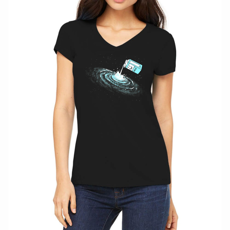 Milky Way Cute Funny Space Astronomy Pun Graphic T Shirt T Shirt Women's V-Neck T-Shirt by sabadmscoastlw | Artistshot