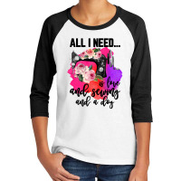 All I Need Is Love And Sewing And A Dog For Light Youth 3/4 Sleeve | Artistshot