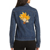 Goku Funny Ladies Denim Jacket | Artistshot