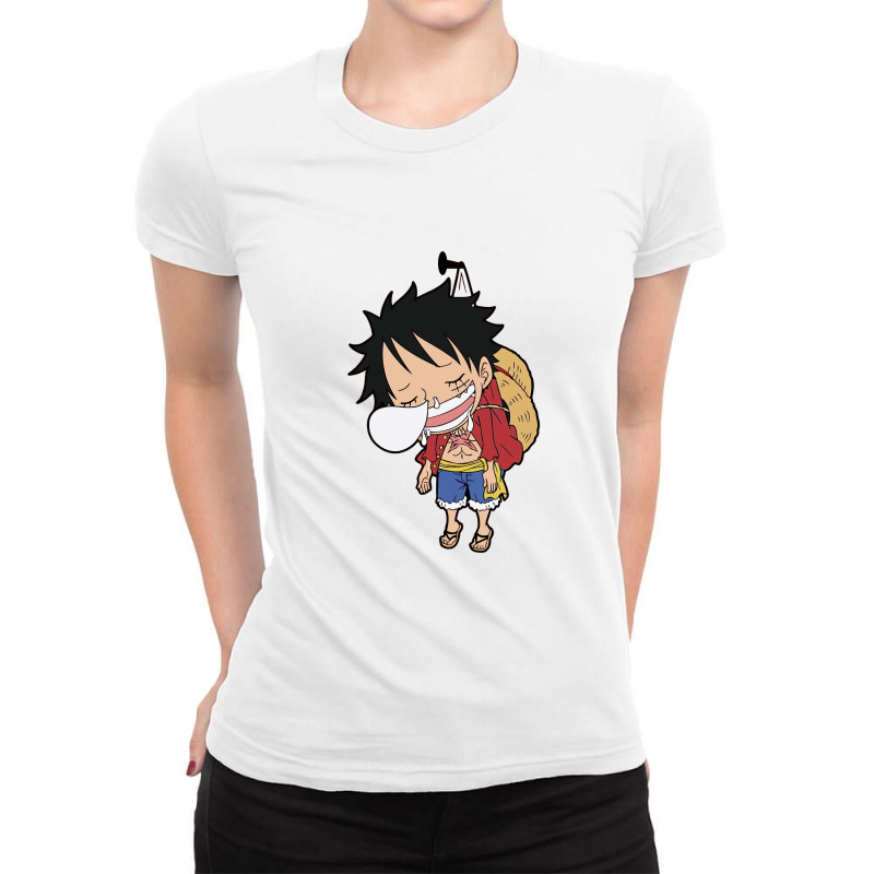 One Piece Funny Ladies Fitted T-Shirt by Pixel kon | Artistshot