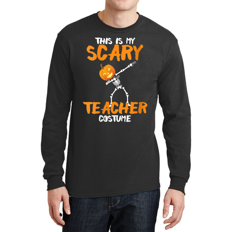 Womens This Is My Scary Teacher Halloween Costume Art Character Long Sleeve Shirts | Artistshot