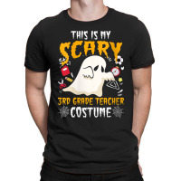 Womens This Is My Scary Third Grade Costume Teacher Halloween Characte T-shirt | Artistshot