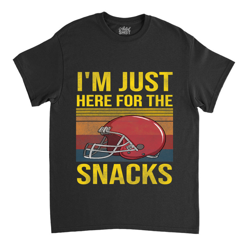 Im Just Here For The Snacks Women Football Gameday Classic T-shirt by pester | Artistshot