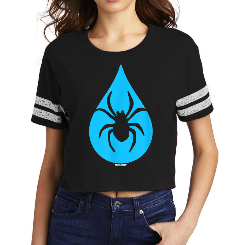 Water Droplet Spider Waterspider Coworker Swagazon Associate T Shirt Scorecard Crop Tee by cheesebroughbrensen | Artistshot