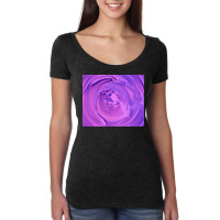 3d Illustration Hypnotic Pattern Abstract Purple Women's Triblend Scoop T-shirt | Artistshot