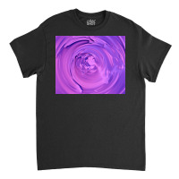 3d Illustration Hypnotic Pattern Abstract Purple Classic T-shirt | Artistshot