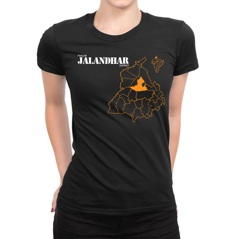 Punjab District Of Jalandhar Hoodie Pullover Sweatshirt Ladies Fitted T-Shirt by BrunkeMiaysia | Artistshot