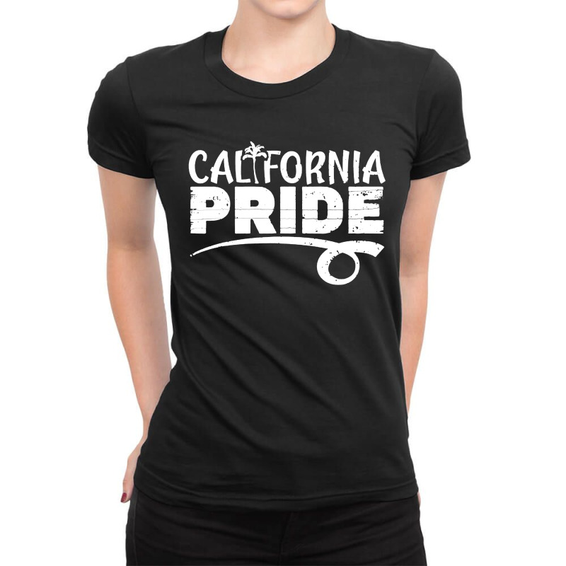 California Pride Lgbtq America Ladies Fitted T-Shirt by BanglaArt | Artistshot