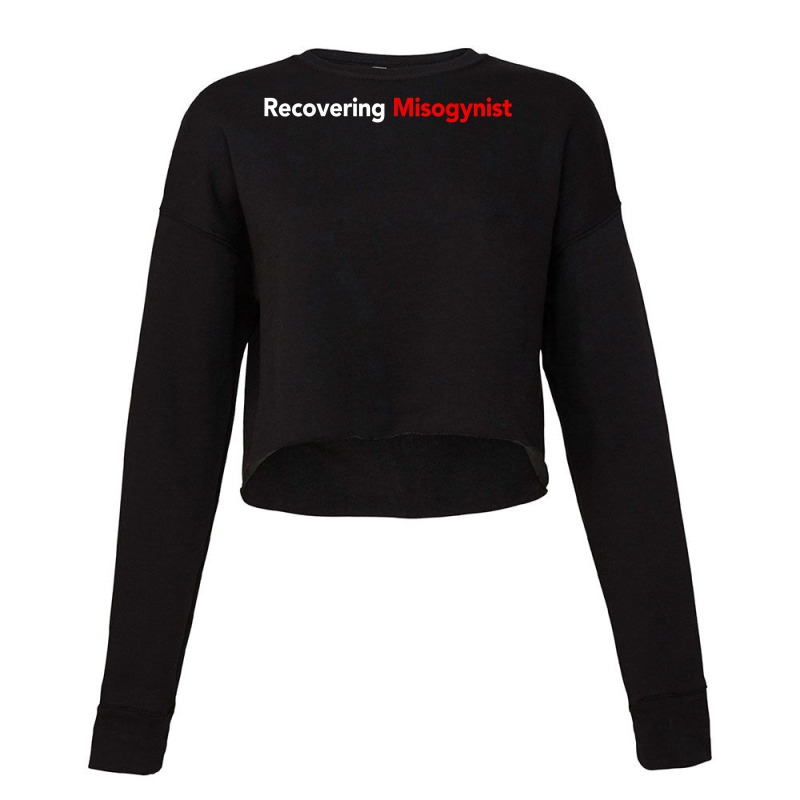 Recovering Misogynist T Shirt Cropped Sweater by BrunkeMiaysia | Artistshot