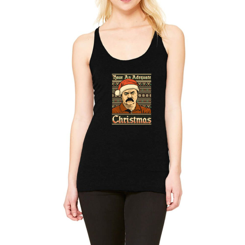 Adequate Christmas   Parks And Recreation Racerback Tank by baruklambi | Artistshot