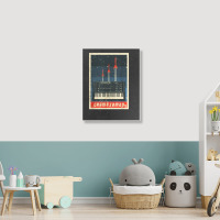 Vintage Synthesizer Portrait Canvas Print | Artistshot