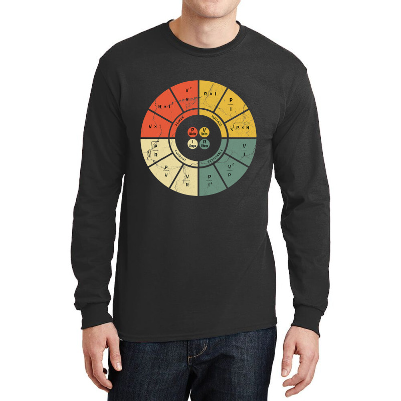 Vintage Ohms Law Diagram Electrical Electronics Engineer T Shirt Long Sleeve Shirts by sieuduong86 | Artistshot