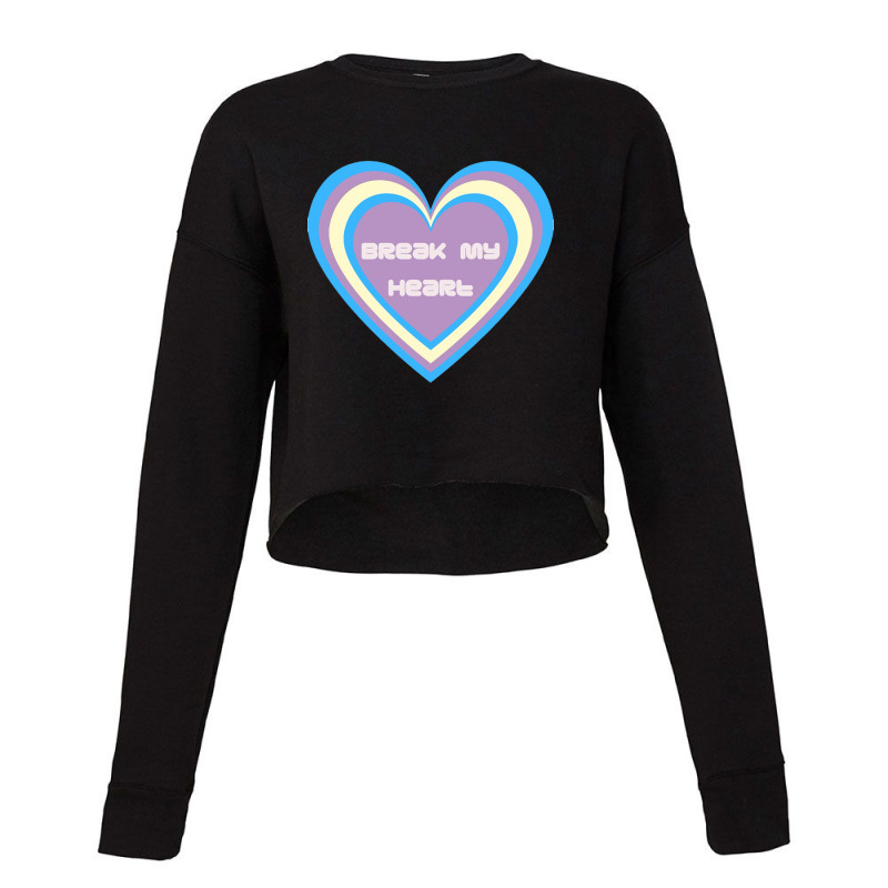 Dua Break My Heart Cropped Sweater by Rayna K | Artistshot