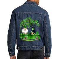 Dabbing Sheep Green Plaid Pickup St Men Denim Jacket | Artistshot