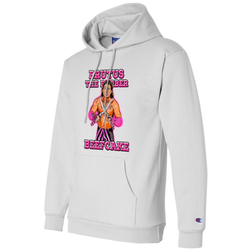 Brutus The Barber Beefcake   Brutus The Barber Beefcake Champion Hoodie | Artistshot