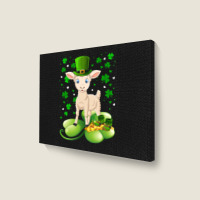 Sheep Irish Shamrock Funny St Patricks Day Lover Gift 163 Landscape Canvas Print | Artistshot