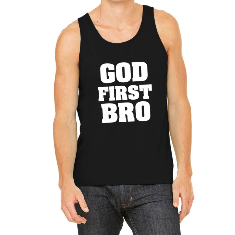 God First Bro Cool Christian Tank Top by micjegreray | Artistshot