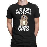 Cute Cat Gift For Girls Women Feline Cat Kitten Animal Lover T-shirt | Artistshot