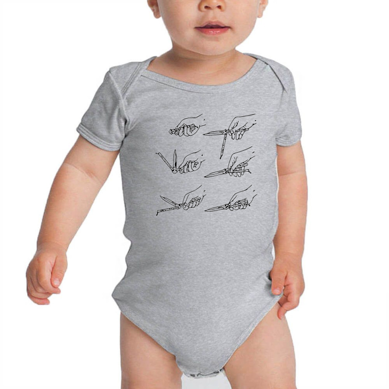 Balisong Knife Baby Bodysuit by hilmanboze | Artistshot