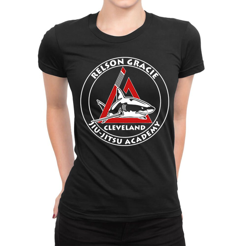 Relson Gracie Cleveland Jiu Jitsu Red Belt T Shirt Ladies Fitted T-Shirt by AbidahToenges | Artistshot