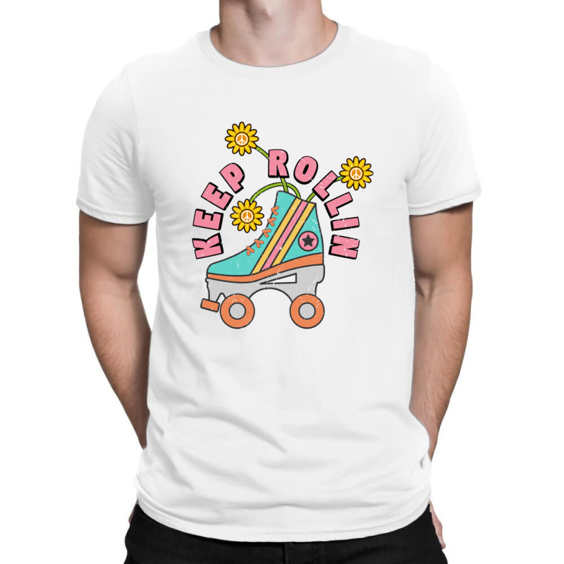 Retro Roller Skates   70's 80's Vintage T-Shirt by micjegreray | Artistshot