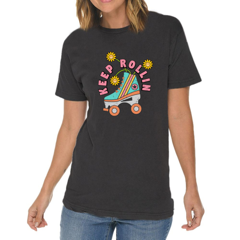 Retro Roller Skates   70's 80's Vintage Vintage T-Shirt by micjegreray | Artistshot