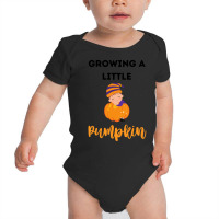 Pumpkin Halloween T  Shirt Growing A Little Pumpkin Shirt, Pregnancy S Baby Bodysuit | Artistshot