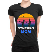 Womens Synchronized Swimming   Synchro Mom   Funny V Neck T Shirt Ladies Fitted T-shirt | Artistshot