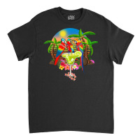 Parrots Drinking Margarita On Summer Vacation Birds Fun T Shirt Classic T-shirt | Artistshot