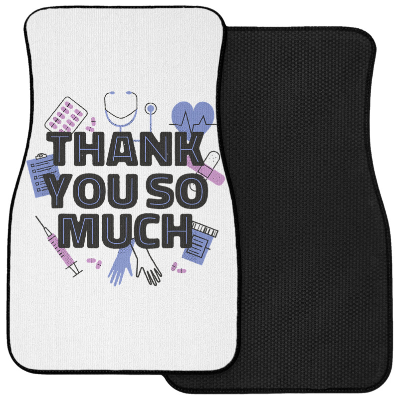 World Health Day Mental Health Awareness Thank You Nurses T Shirt Front Car Mat by LoriMccarty89 | Artistshot