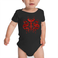 Red Abstract Swallow The Sun Baby Bodysuit | Artistshot