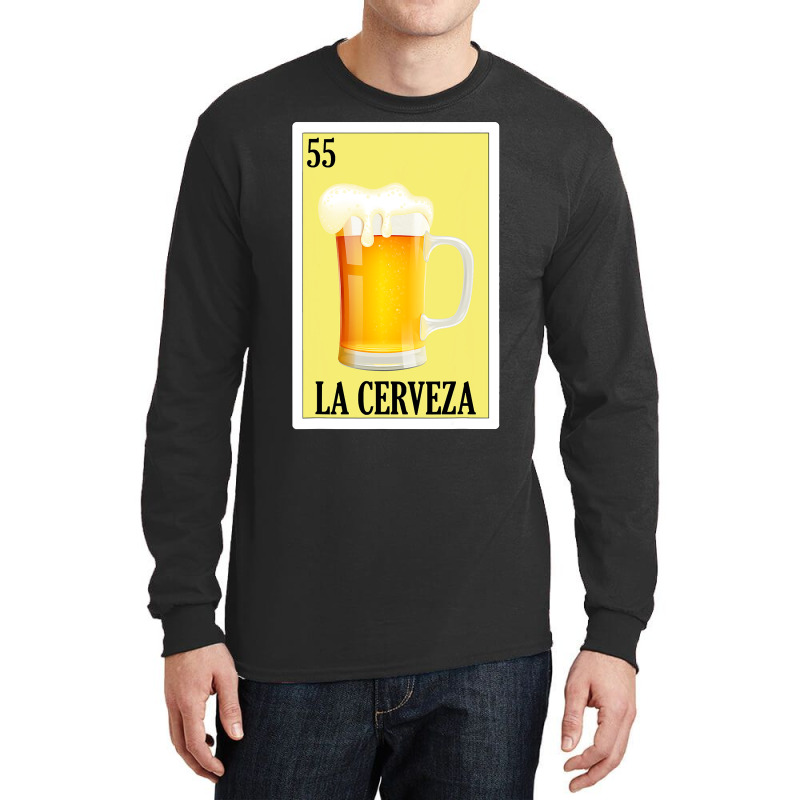 Spanish Beer Lottery Gift  Mexican Lottery La Cerveza Long Sleeve Shirts by bakien89 | Artistshot