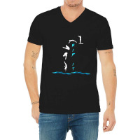 Springboard Diving Jump Swimming Sport T Shirt V-neck Tee | Artistshot