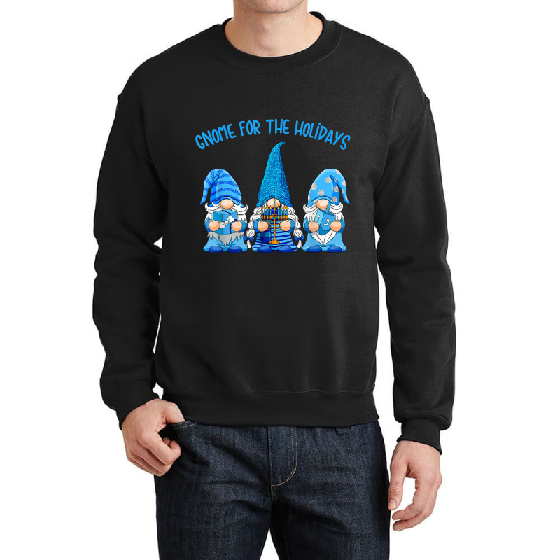 Gnome For The Holidays Hanukkah Jewish Christmas Cute Gnome Crewneck Sweatshirt | Artistshot