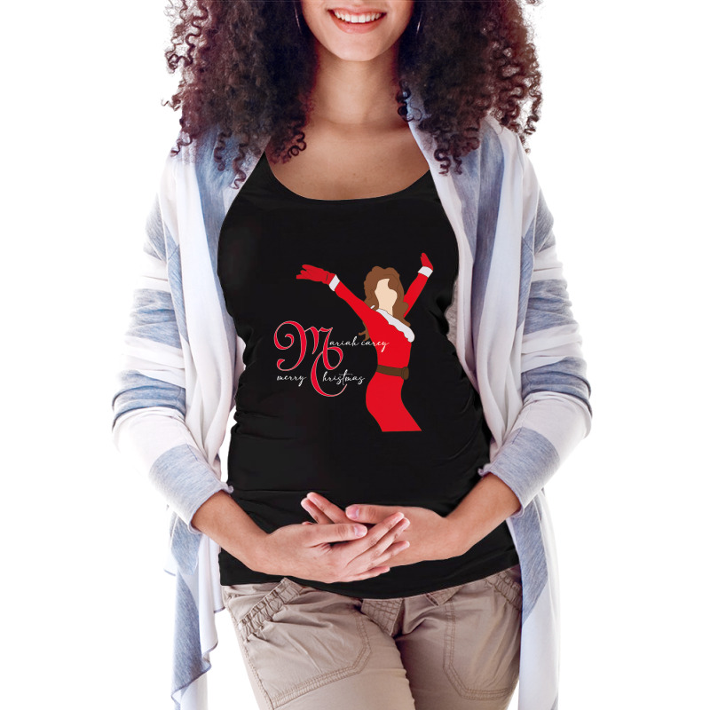 Mariah Carey Merry Christmas Maternity Scoop Neck T-shirt by coşkun | Artistshot