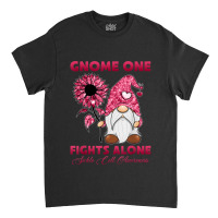 Gnome One Fight Alone Burgundy Ribbon Sickle Cell Awareness Classic T-shirt | Artistshot