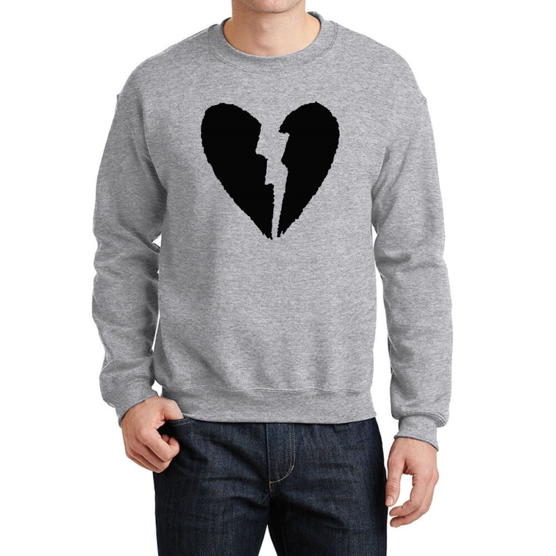 Broken Heart Crewneck Sweatshirt by BLQS Apparel | Artistshot