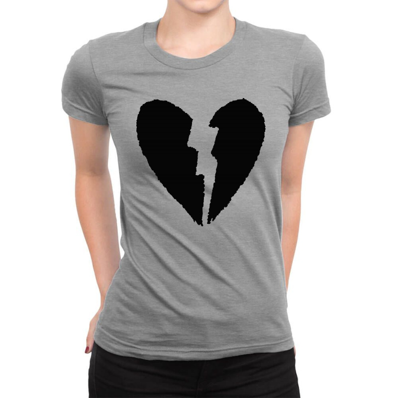 Broken Heart Ladies Fitted T-shirt | Artistshot