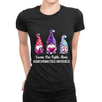 Gnome One Fights Alone Hemochromatosis Awareness Ladies Fitted T-shirt | Artistshot