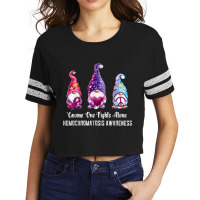 Gnome One Fights Alone Hemochromatosis Awareness Scorecard Crop Tee | Artistshot