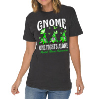 Gnome One Fights Alone Mental Illness Awareness Vintage T-shirt | Artistshot