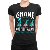 Gnome One Fights Alone Obsessive Compulsive Disorder Ladies Fitted T-shirt | Artistshot