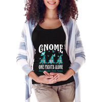 Gnome One Fights Alone Obsessive Compulsive Disorder Maternity Scoop Neck T-shirt | Artistshot