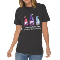 Gnome One Fights Alone Ulcerative Colitis Awareness Vintage T-shirt | Artistshot