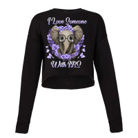 Elephant I Love Someone With Irritable Bowel Syndrome Cute Cropped Sweater | Artistshot