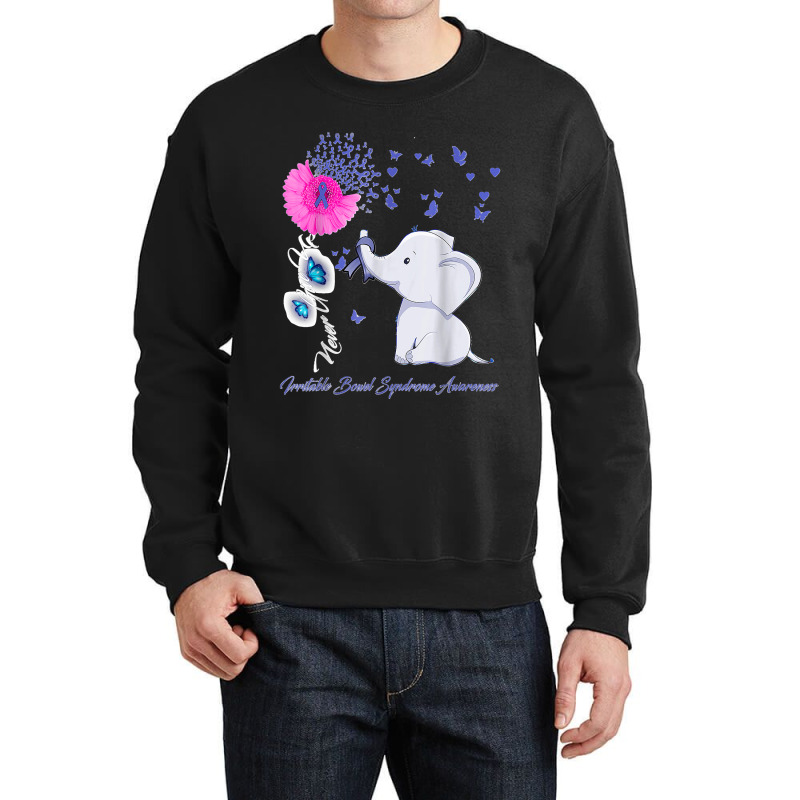 Elephant Irritable Bowel Syndrome Awareness Crewneck Sweatshirt by WirtzRichard | Artistshot